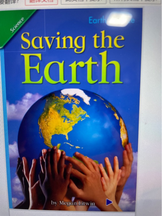 Saving the earth