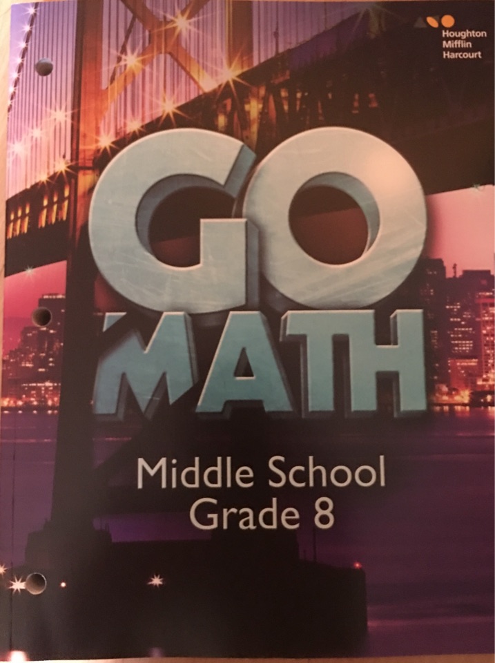 Go Math!: Student Interactive Worktext (StA) Grade 8 2016