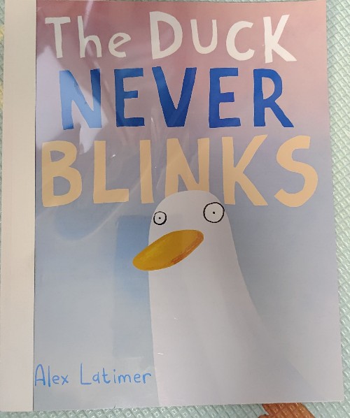 The duck never blinks