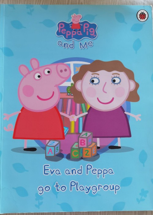 Eva and peppa go to playground