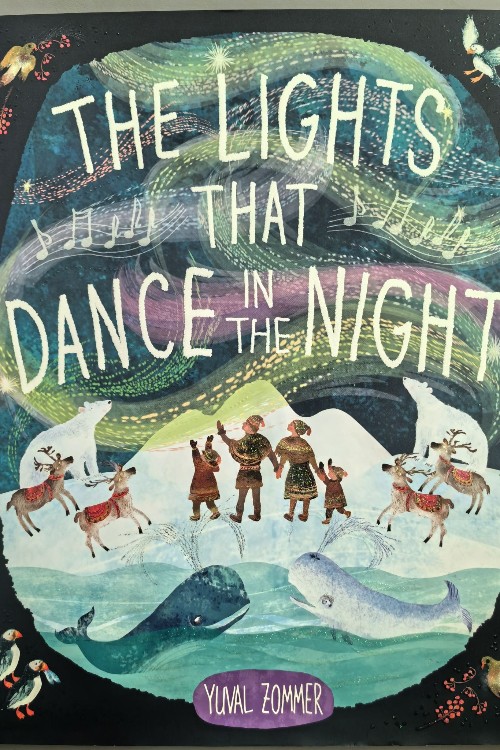 英文原版 The Lights that Dance in the Night 奇妙的北極光 太空 圣誕節(jié) Yuval Zommer 精裝 睡前繪本 11月新品 .