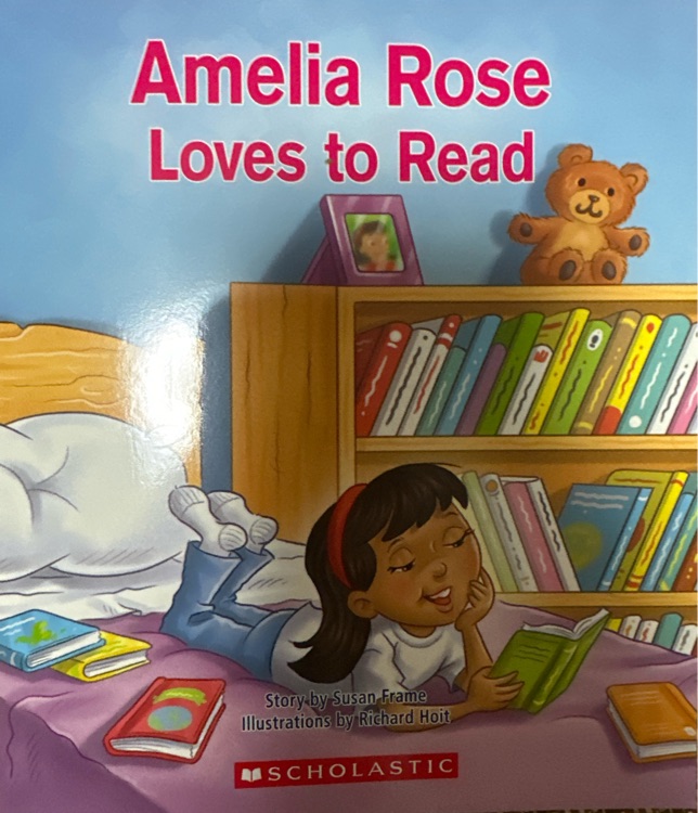 Amelia Rose loves to read