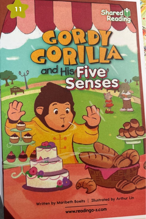 Gordy gorilla and his five  senses