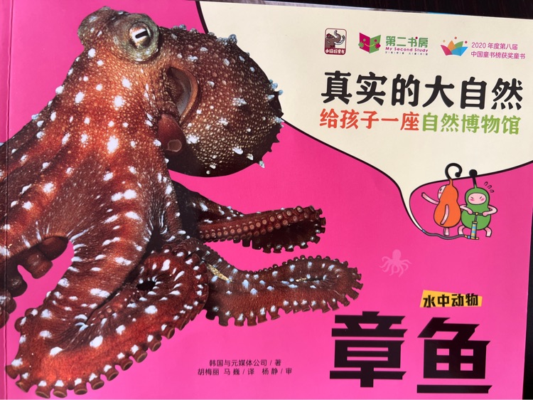 真實(shí)的的大自然: 水中動(dòng)物-章魚