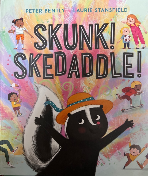 英文原版 Skunk! Skedaddle! 精裝 親子共讀繪本圖畫書 Peter Bently 英國安徒生出版社 23年4月新品 .