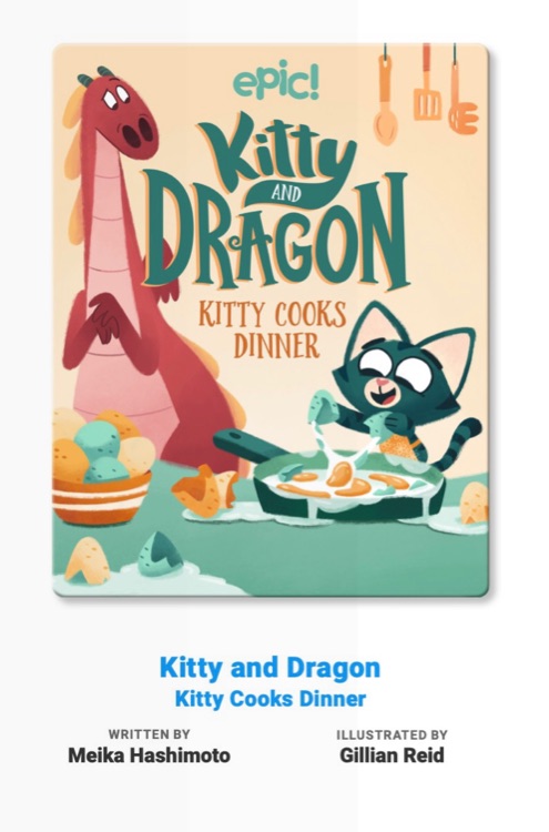 Kitty and Dragon Kitty Cooks Dinner