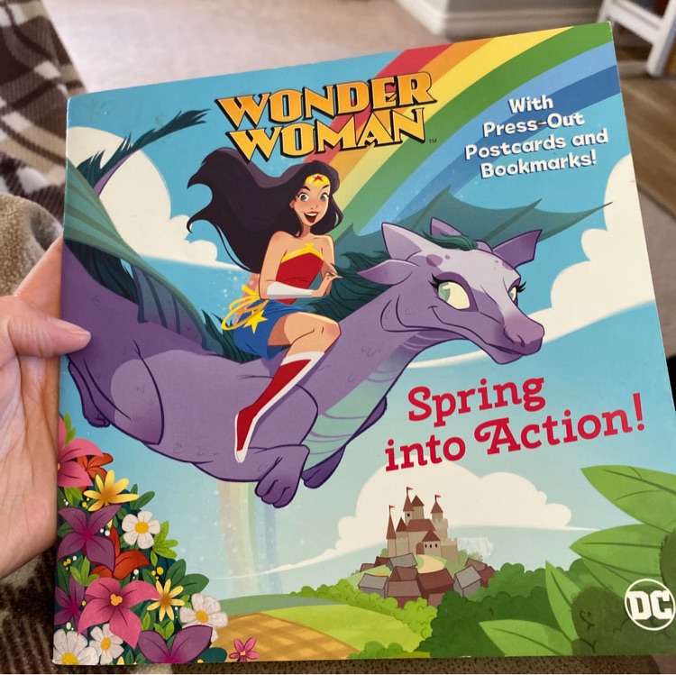 Wonder woman spring into action