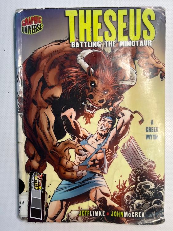 Theseus battling the Minotaur