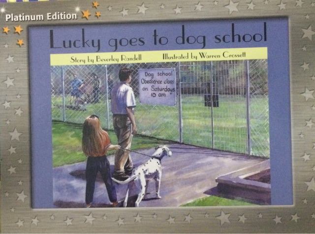 Lucky goes to dog school