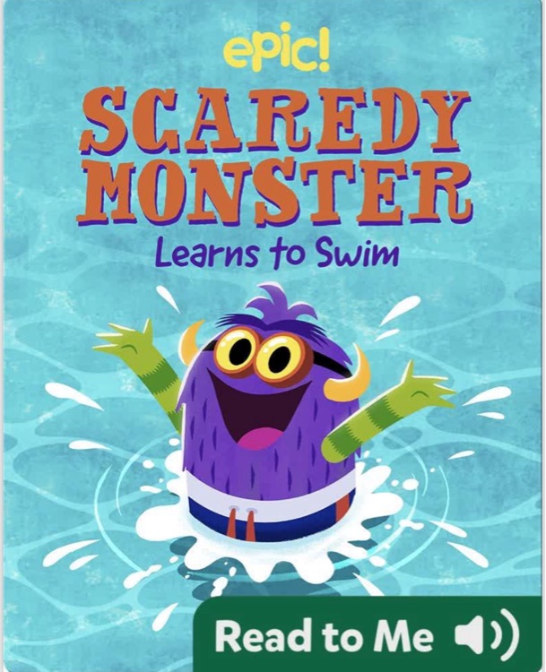 scaredy monster learns to swim