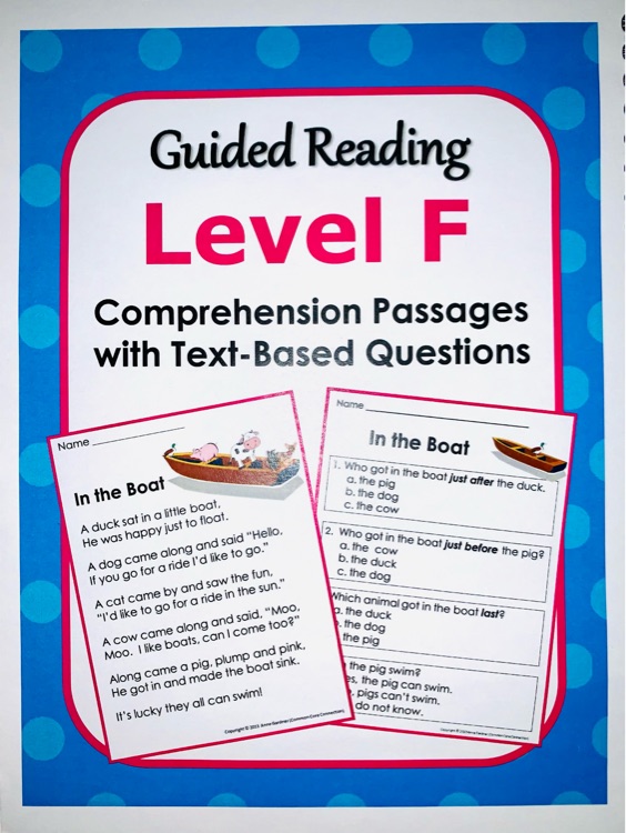 guided reading level F