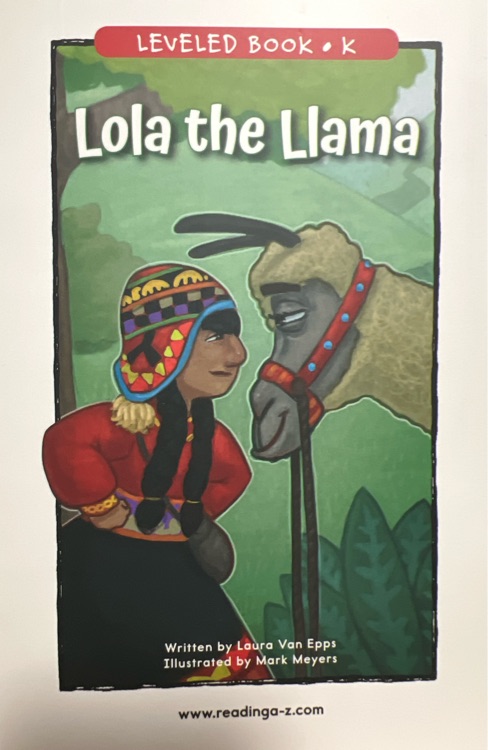 Lola the Llama (RAZ K)