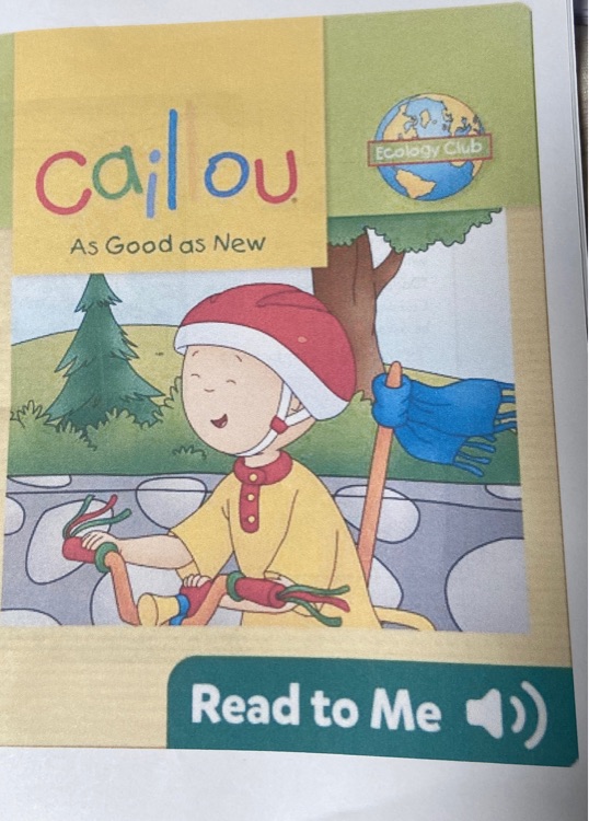 Caillou as good as new