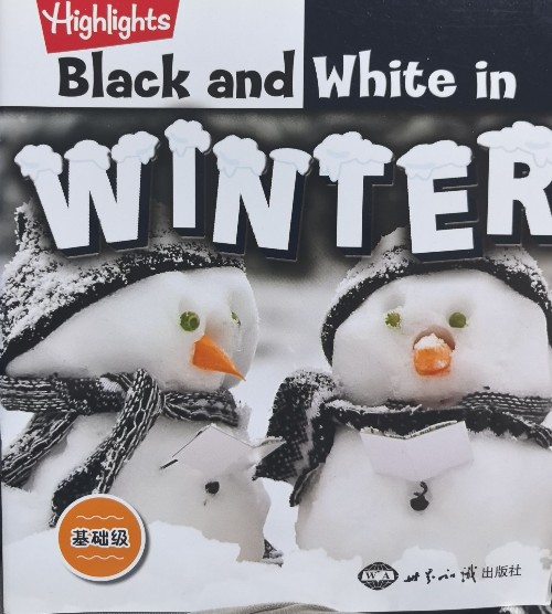 Black and white in winter
