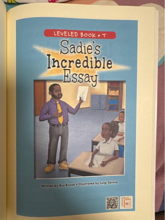 sadie's incredible essay