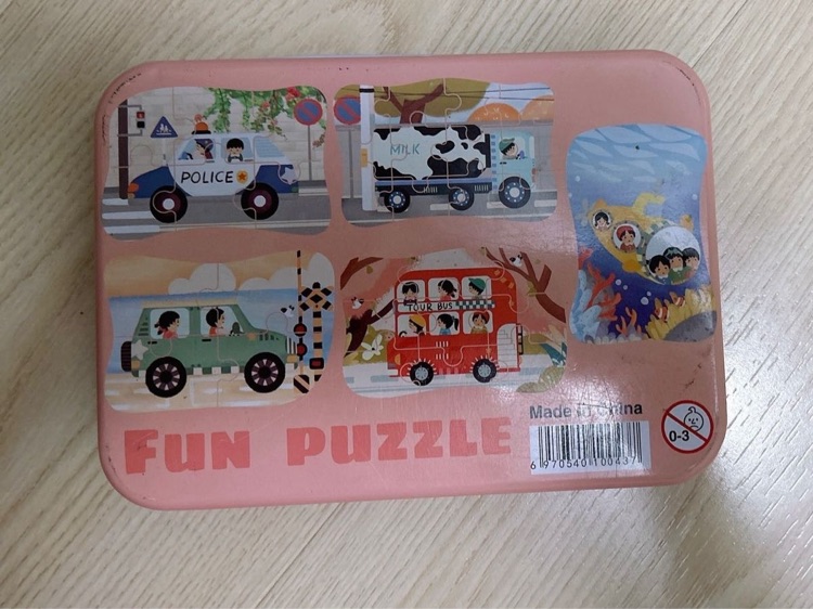 ??汽車拼圖 4～6 片(Car puzzle, 4 to 6 pieces)