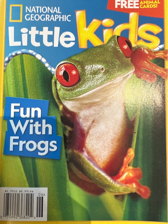 little kid fun with frog