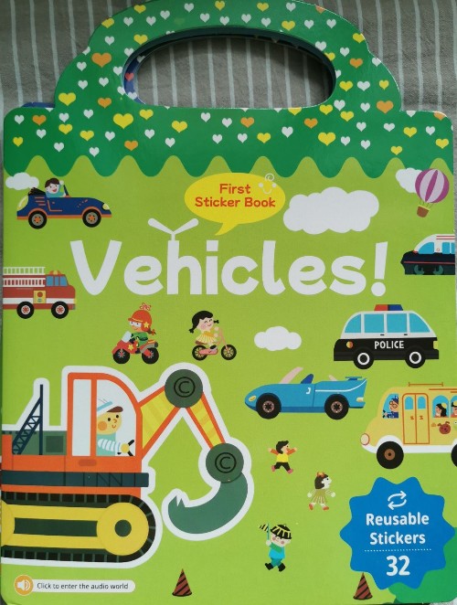 First Sticker Book Vehicles!