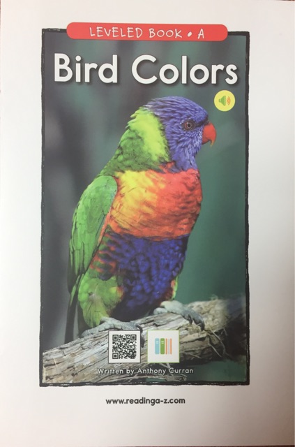 RAZ A: Bird Colors