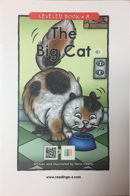 RAZ A: The Big Cat