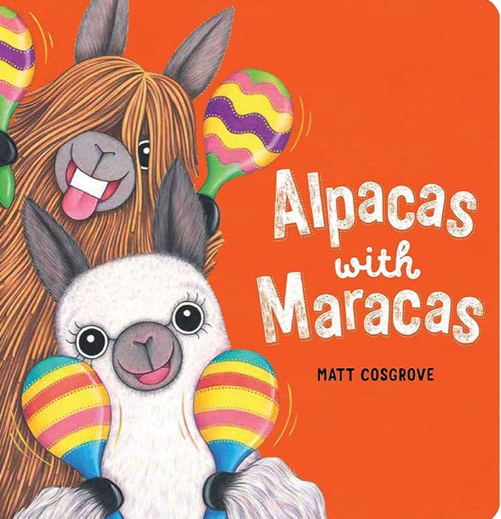 Alpacas with maraccas