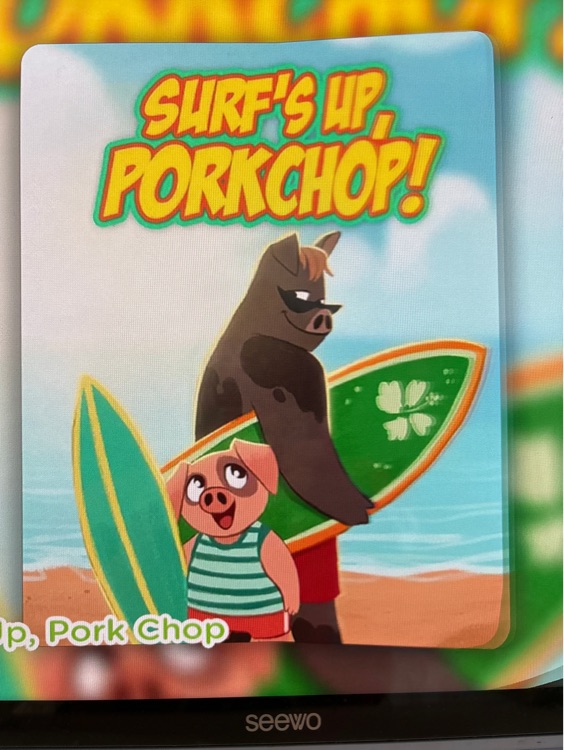 Surf's up,pork chop