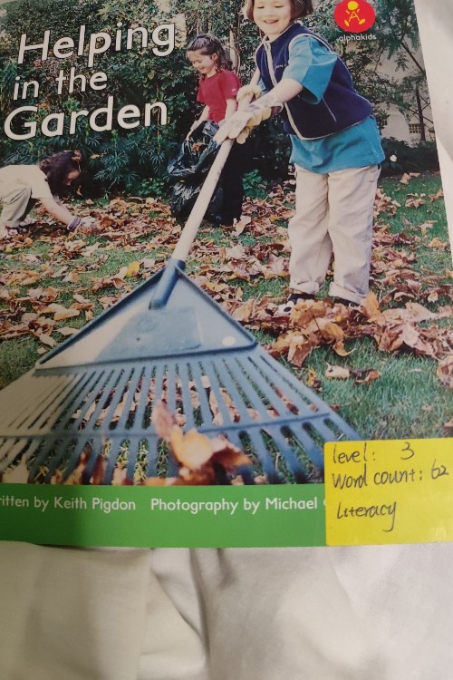 helping in the garden