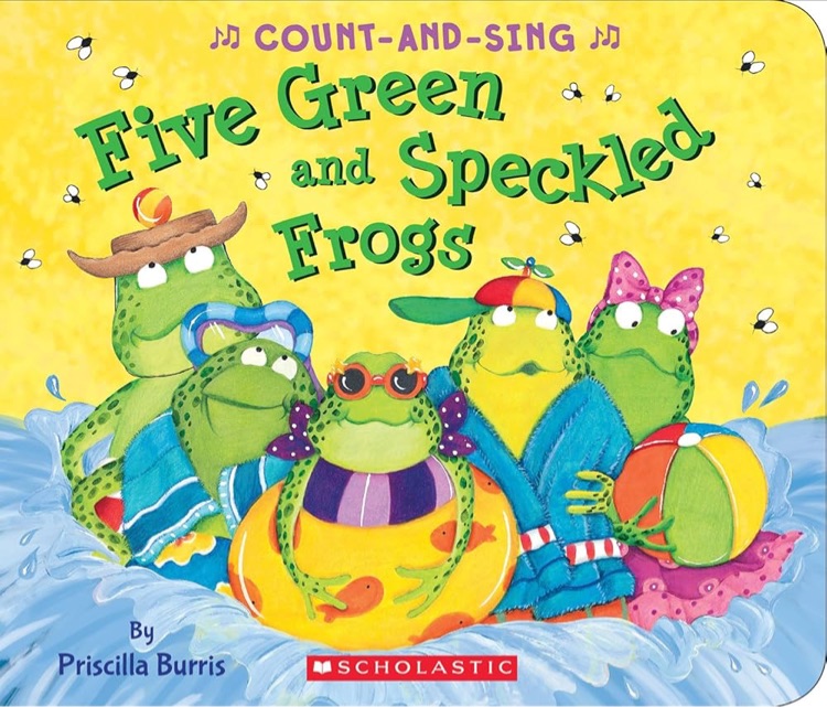 Five Green and Speckled Frogs
