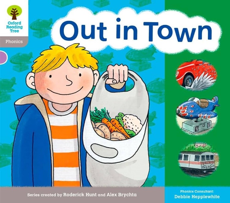 ORT Phonics L1: Out in Town (Oxford Reading Tree Phonics Level 1)(Sounds and Letters)