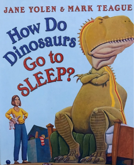 How do dinosaurs go to sleep?