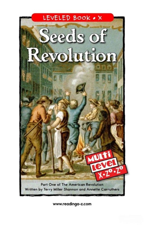 Seeds of Revolution (RAZ X)
