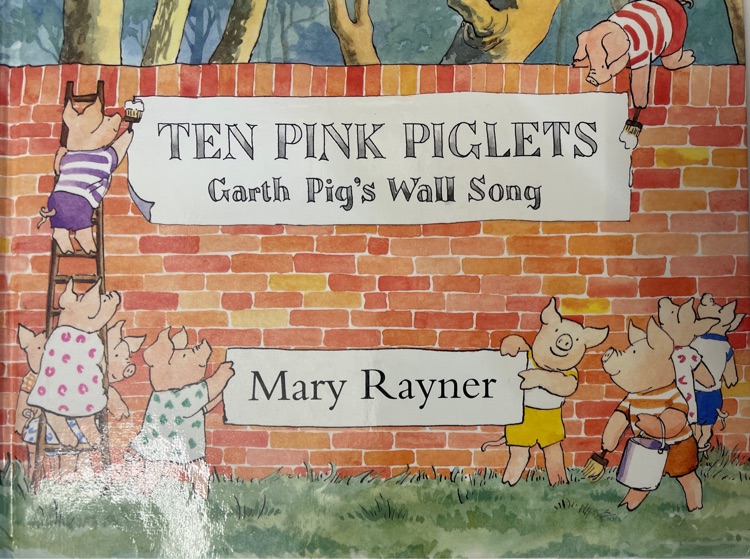 ten pink piglets