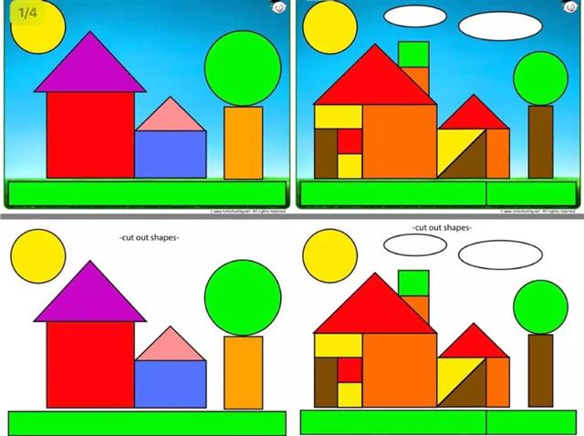 低幼分类启蒙(2):有趣的形状启蒙 - 小花生