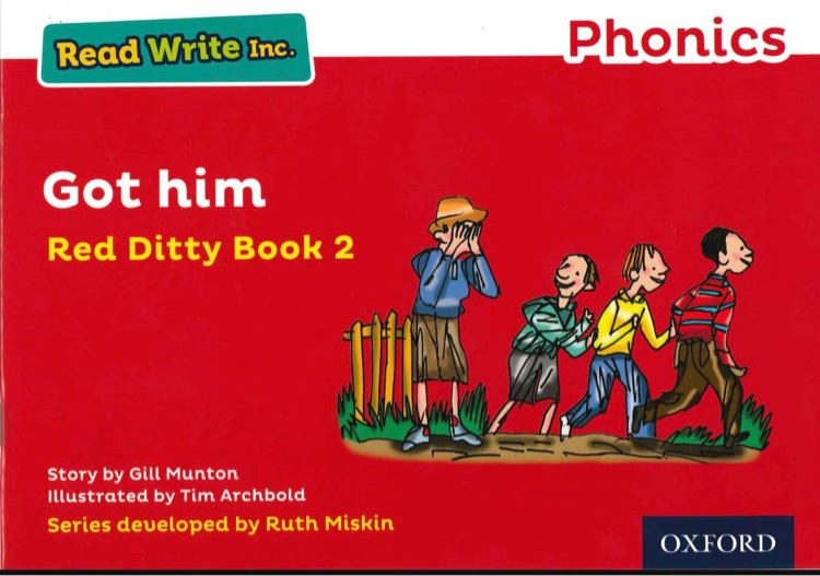 Read Write Inc Phonics Got him Read ditty book 2