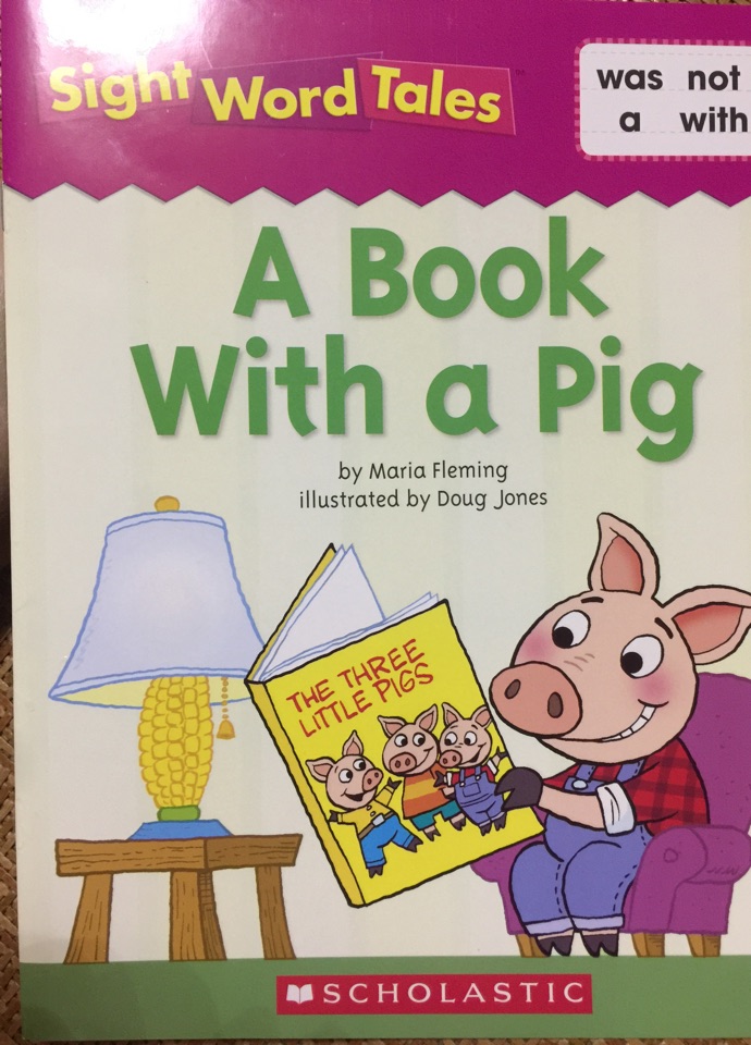 A book with a pig