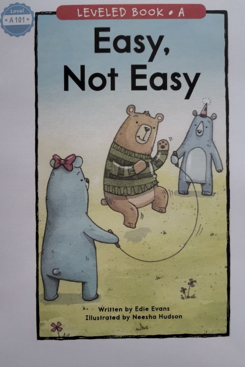 101 Easy, Not Easy (RAZ A)