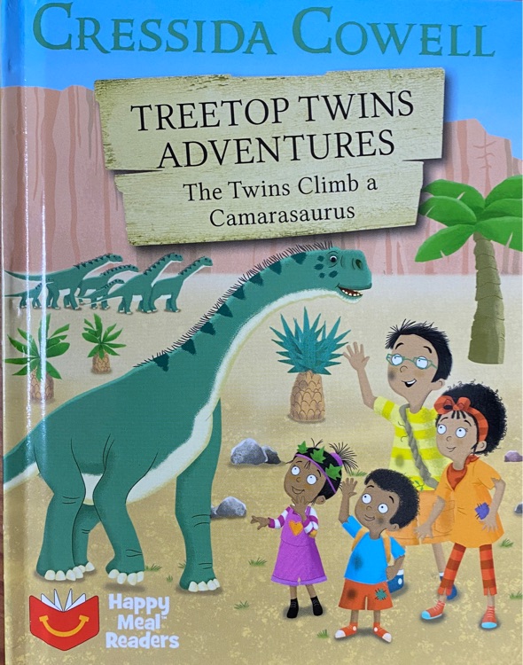 The Twins Climb a Camarasaurus