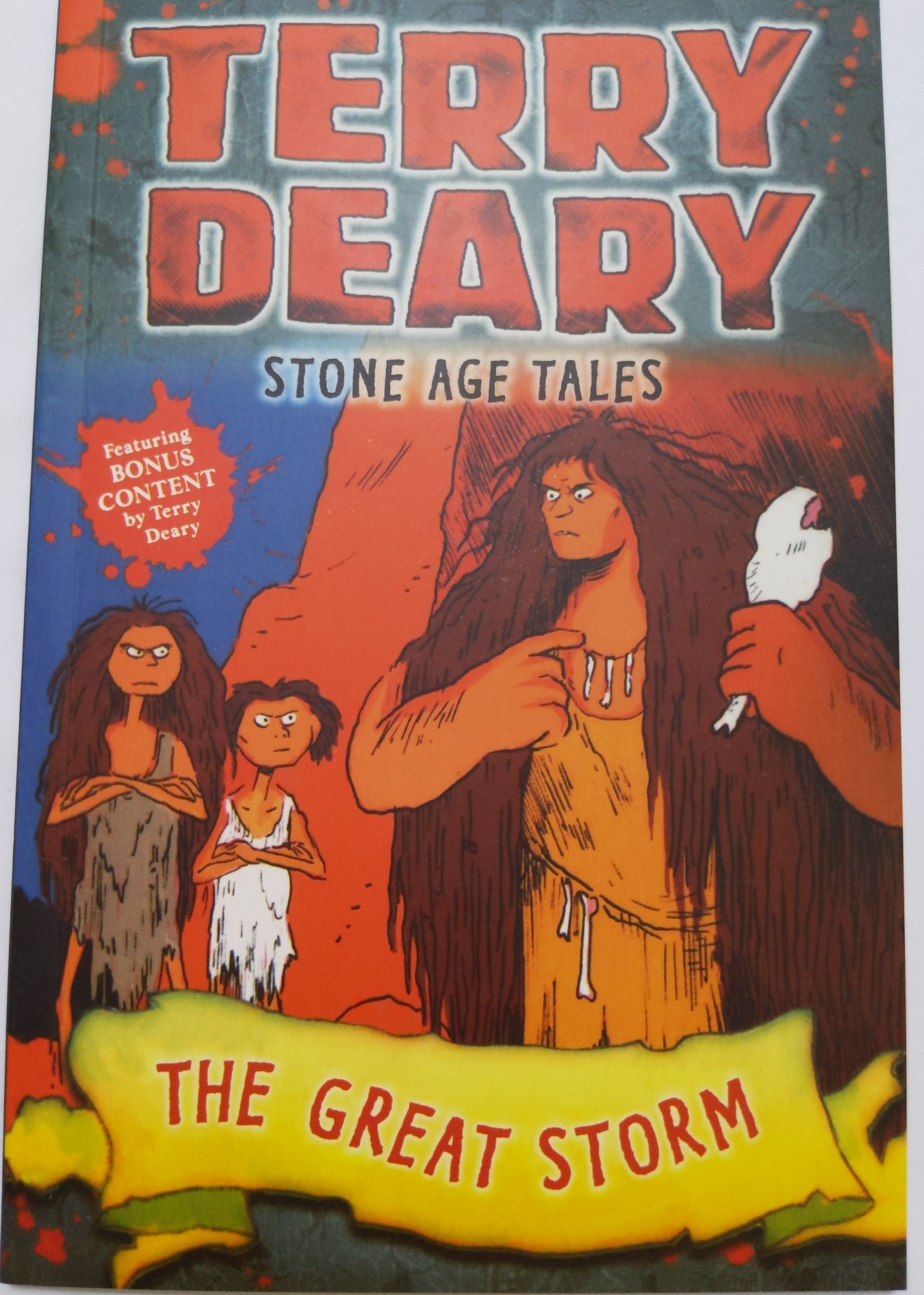 Terry Deary stone age tales the great storm