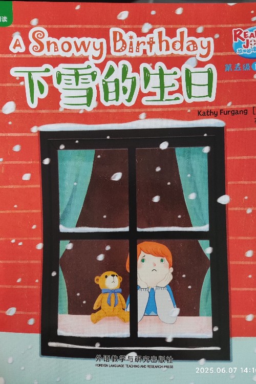 a snowy birthday