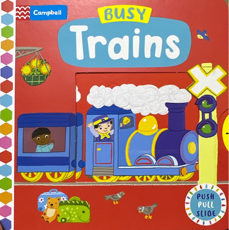 英文原版 Busy books: Busy Trains 繁忙的火車 busy系列新品 機關(guān)操作書