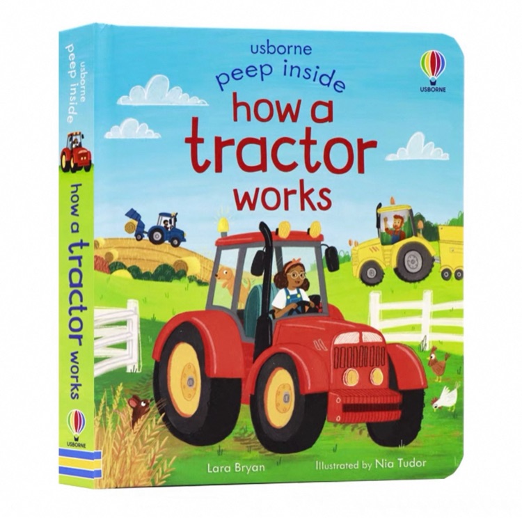 usborne peep inside: how a tractor works
