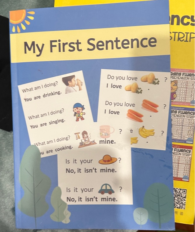 my first sentence
