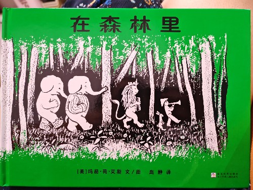 在森林里