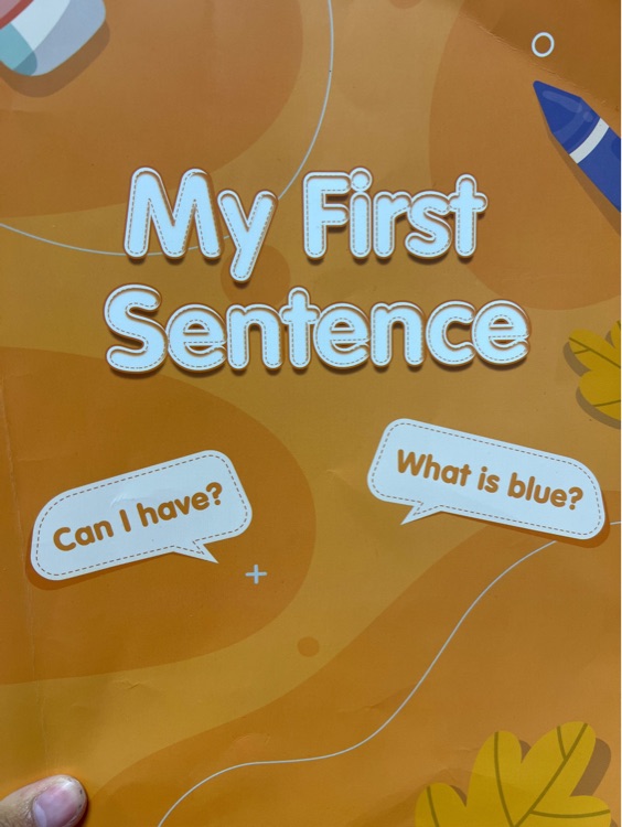 My first sentence