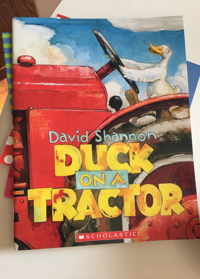 Duck on a tractor