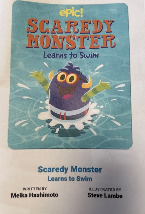 scaredy monster learns to swim