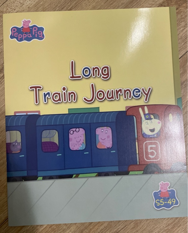 peppa pig long train journey