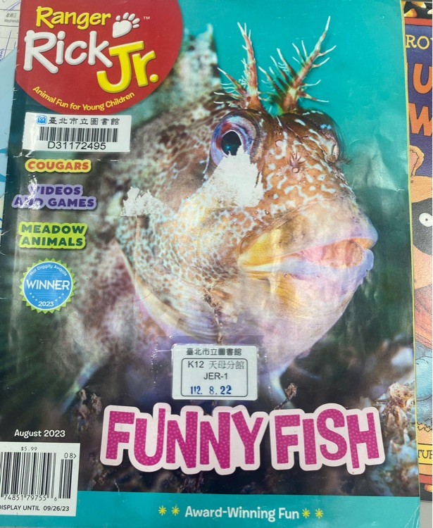 Ranger rick jr. funnyfish