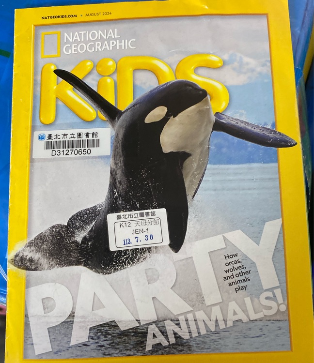 National Geographic kids party animals.