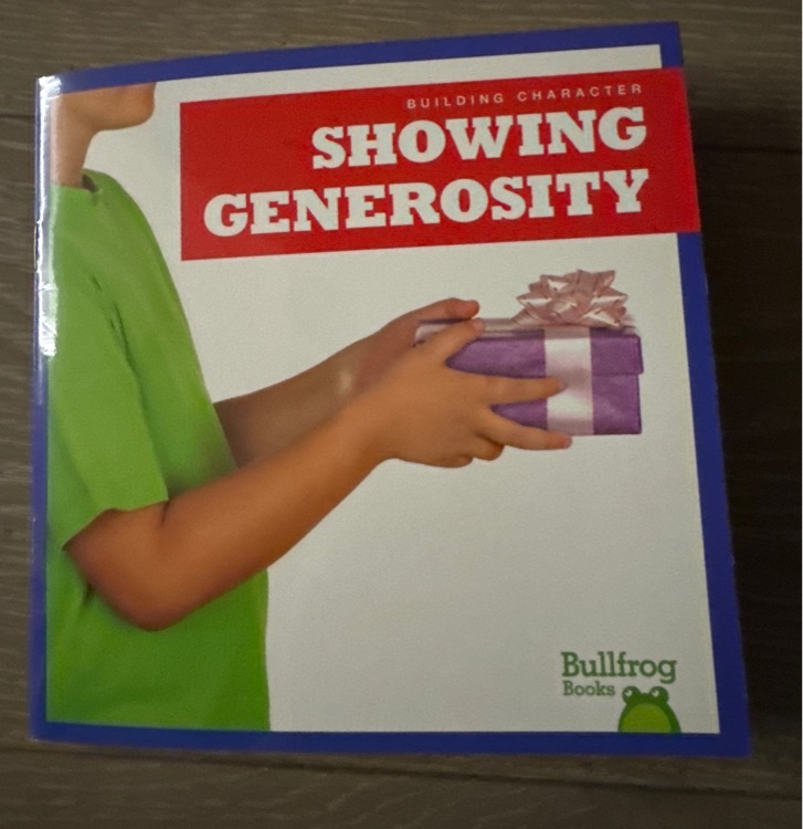 Showing generosity